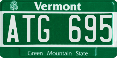 VT license plate ATG695