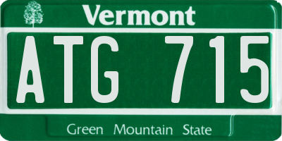 VT license plate ATG715