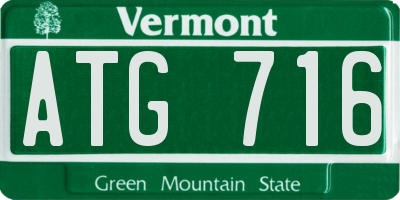 VT license plate ATG716