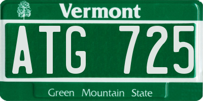 VT license plate ATG725