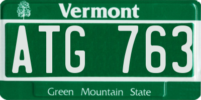 VT license plate ATG763