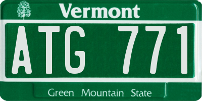 VT license plate ATG771