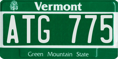 VT license plate ATG775