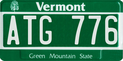VT license plate ATG776