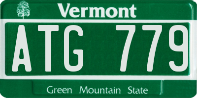 VT license plate ATG779