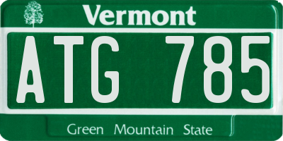 VT license plate ATG785