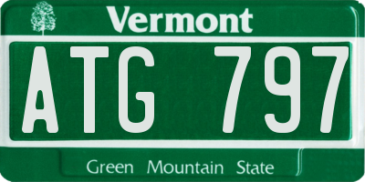 VT license plate ATG797