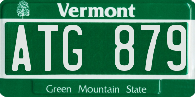 VT license plate ATG879