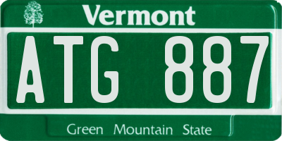 VT license plate ATG887