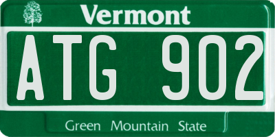 VT license plate ATG902