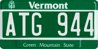 VT license plate ATG944