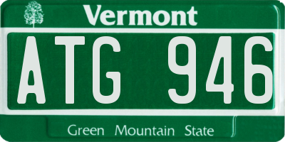 VT license plate ATG946