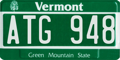 VT license plate ATG948