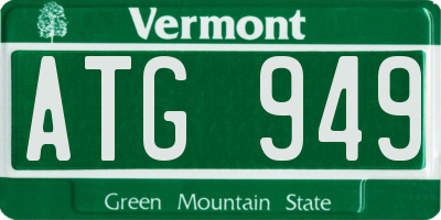 VT license plate ATG949