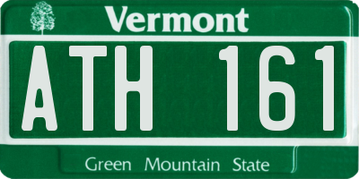 VT license plate ATH161