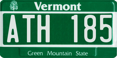 VT license plate ATH185