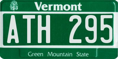 VT license plate ATH295