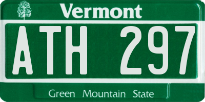 VT license plate ATH297