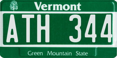 VT license plate ATH344