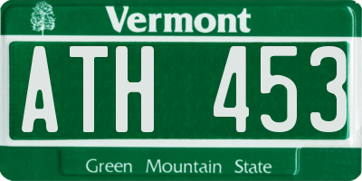 VT license plate ATH453