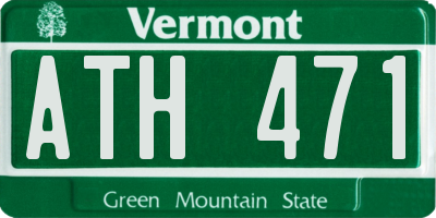 VT license plate ATH471