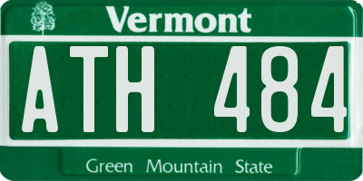 VT license plate ATH484