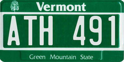 VT license plate ATH491