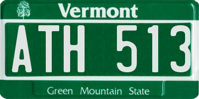 VT license plate ATH513