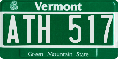 VT license plate ATH517