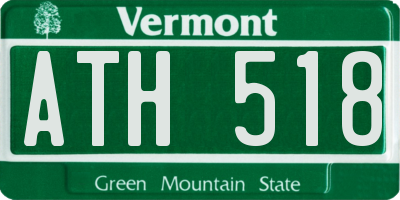VT license plate ATH518