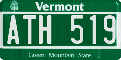 VT license plate ATH519