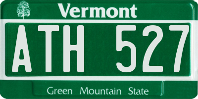 VT license plate ATH527