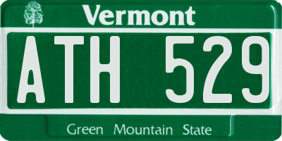 VT license plate ATH529