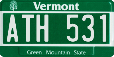 VT license plate ATH531