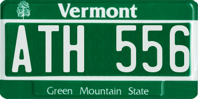 VT license plate ATH556