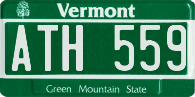 VT license plate ATH559
