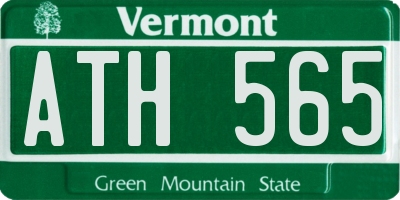 VT license plate ATH565