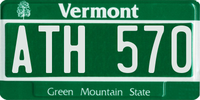 VT license plate ATH570