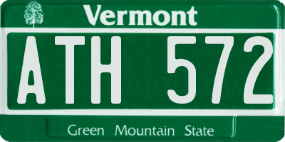 VT license plate ATH572