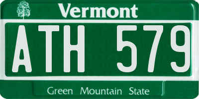 VT license plate ATH579