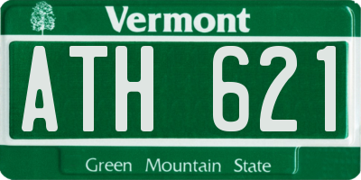 VT license plate ATH621