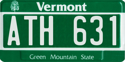 VT license plate ATH631