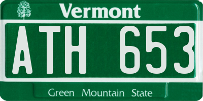 VT license plate ATH653