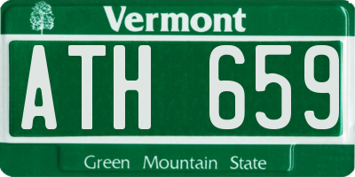 VT license plate ATH659