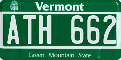 VT license plate ATH662