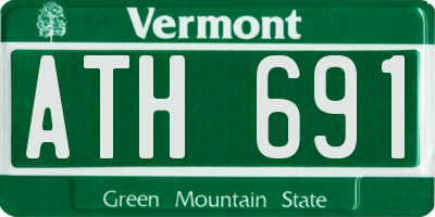 VT license plate ATH691