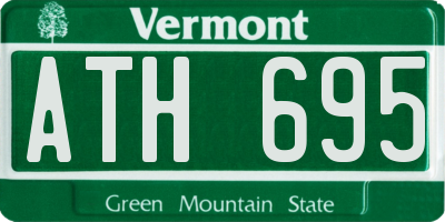 VT license plate ATH695