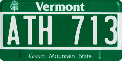 VT license plate ATH713