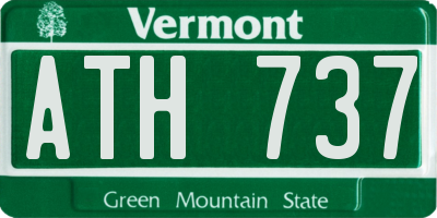 VT license plate ATH737