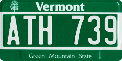 VT license plate ATH739